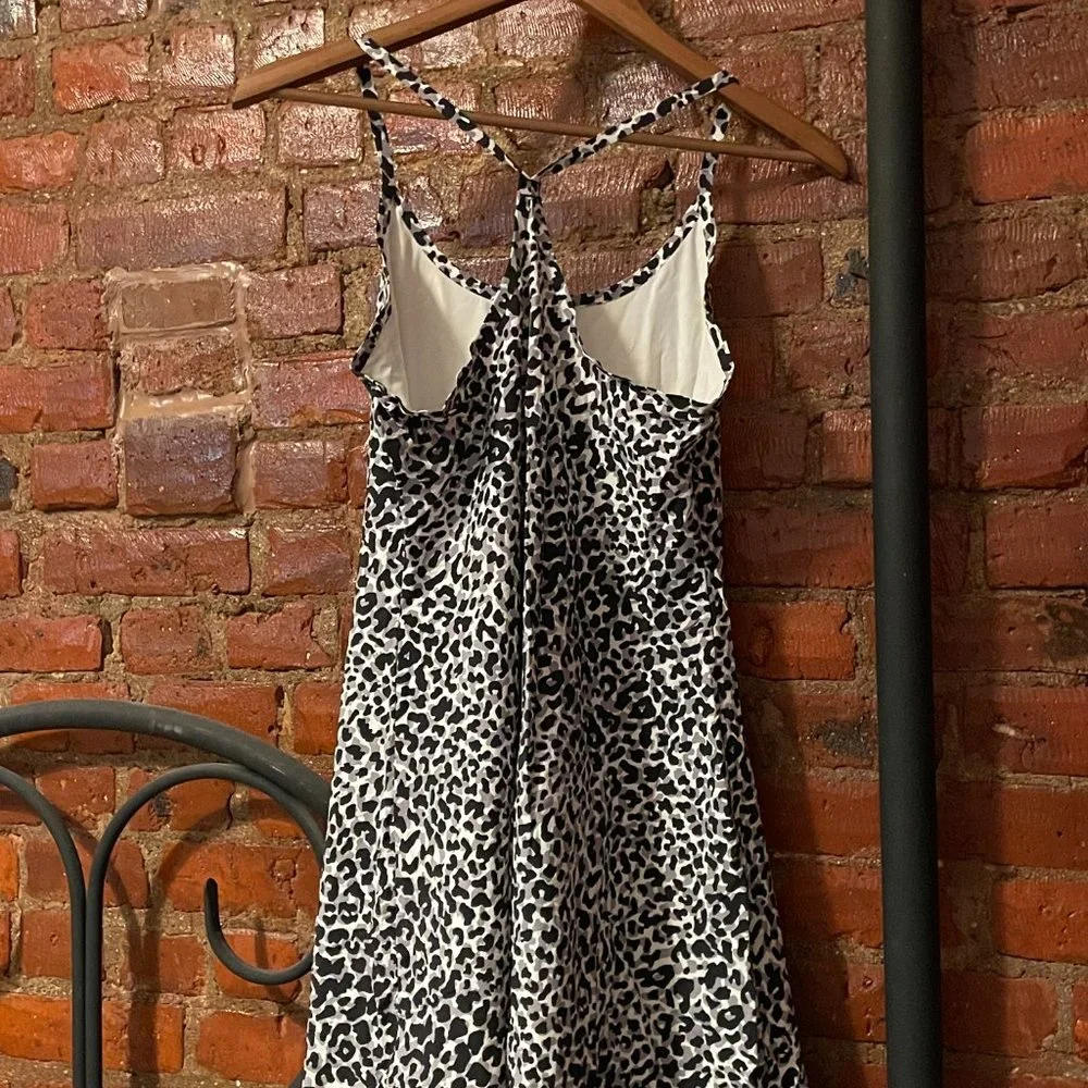 Outdoor Voices Snow Leopard SET: Exercise Dress + Doing Things Bra, Size Medium - Picture 2 of 14